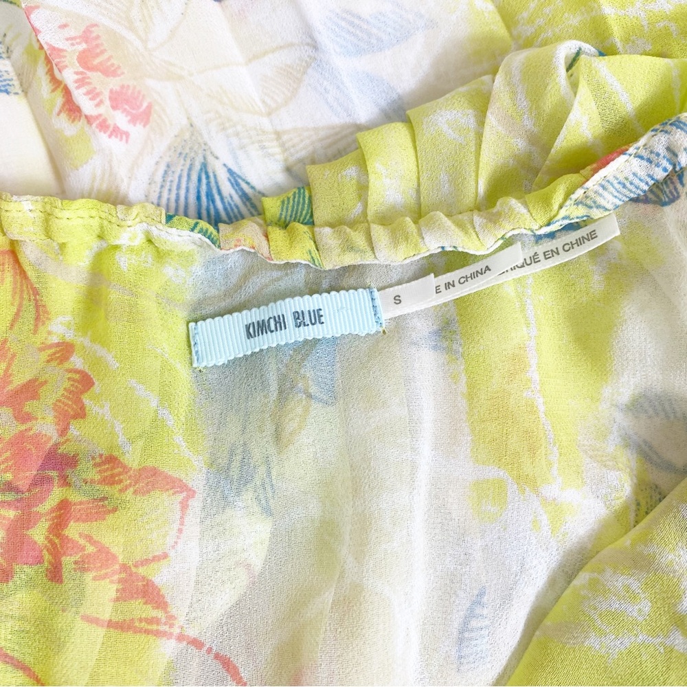 Kimchi Blue Floral Yellow Maxi Dress Cute Stylish Summer Church Party Wedding S - Picture 6 of 10